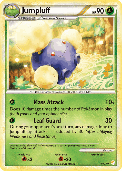 Jumpluff Pokémon TCG card art