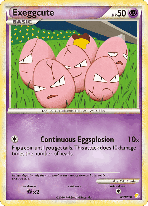 Exeggcute 63, HeartGold & SoulSilver