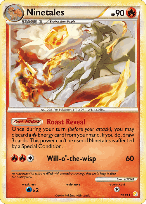 Ninetales Pokémon TCG card art