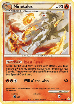 Ninetales Pokémon TCG card art