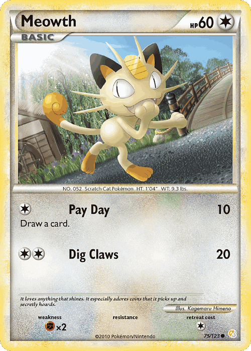 Meowth 75, HeartGold & SoulSilver