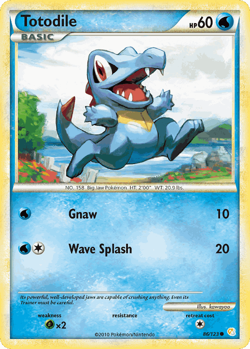 Totodile 86, HeartGold & SoulSilver