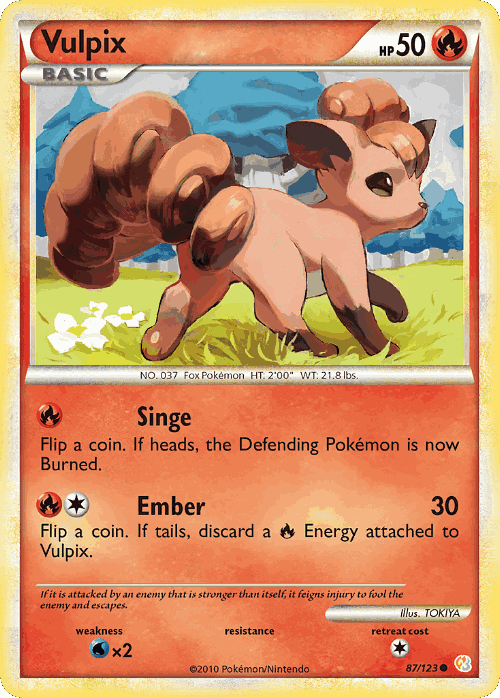 Vulpix 87, HeartGold & SoulSilver