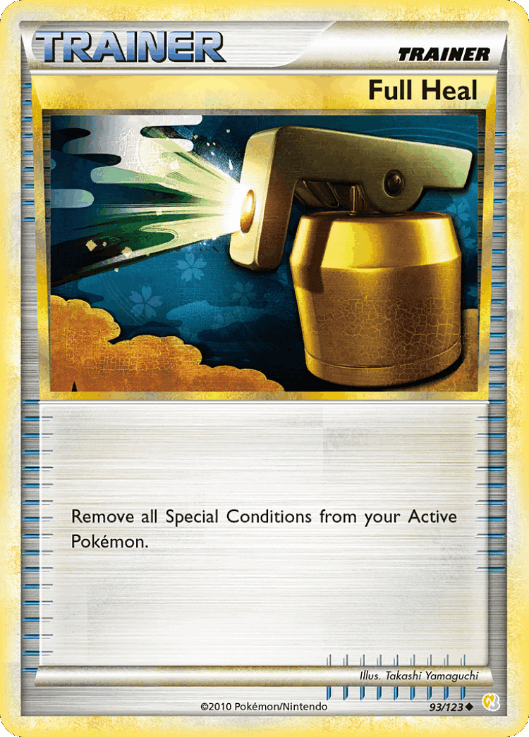 Full Heal #93 from HeartGold & SoulSilver - Uncommon - Illustrated by Takashi Yamaguchi