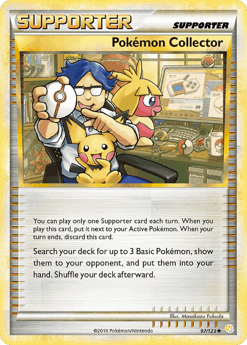 Pokémon Collector #97 from HeartGold & SoulSilver - Uncommon - Illustrated by Masakazu Fukuda