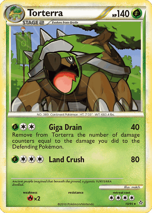 Torterra Pokémon TCG card art