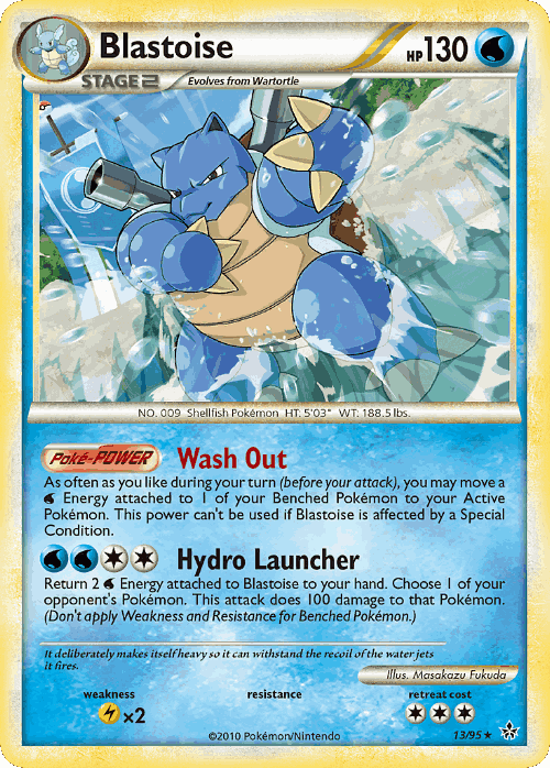 Blastoise Pokémon TCG card art