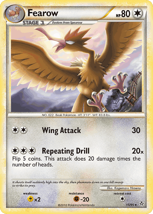 Fearow Pokémon TCG card art