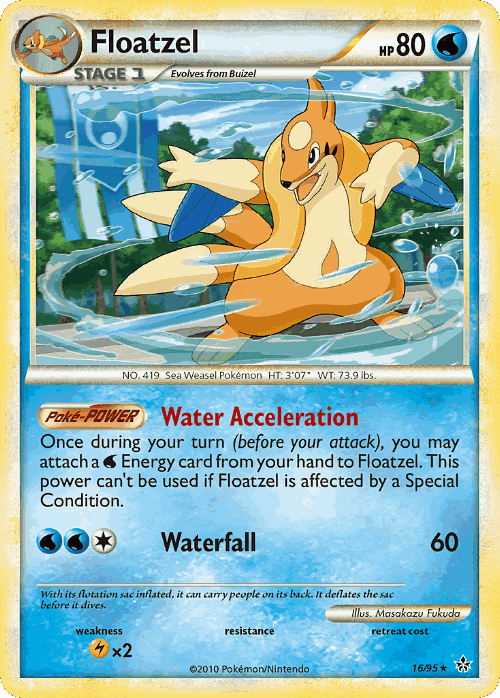 Floatzel Pokémon TCG card art