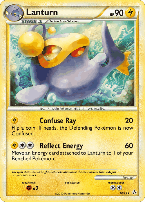 Lanturn Pokémon TCG card art