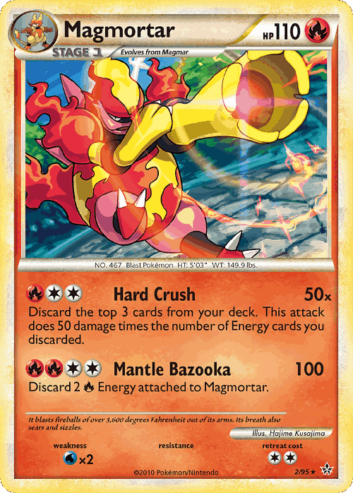 Magmortar Pokémon TCG card art