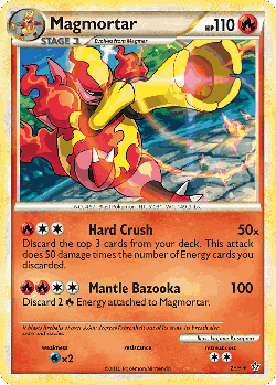 Magmortar Pokémon TCG card art