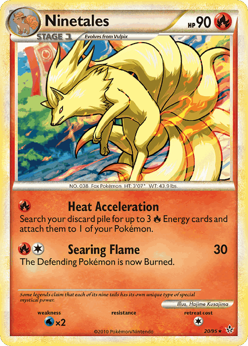 Ninetales Pokémon TCG card art