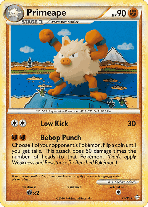 Primeape Pokémon TCG card art