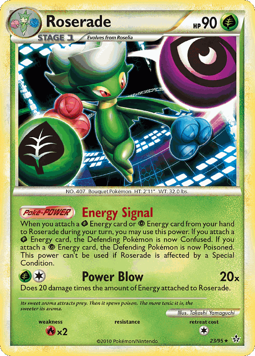 Roserade Pokémon TCG card art