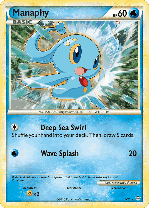 Manaphy Pokémon TCG card art