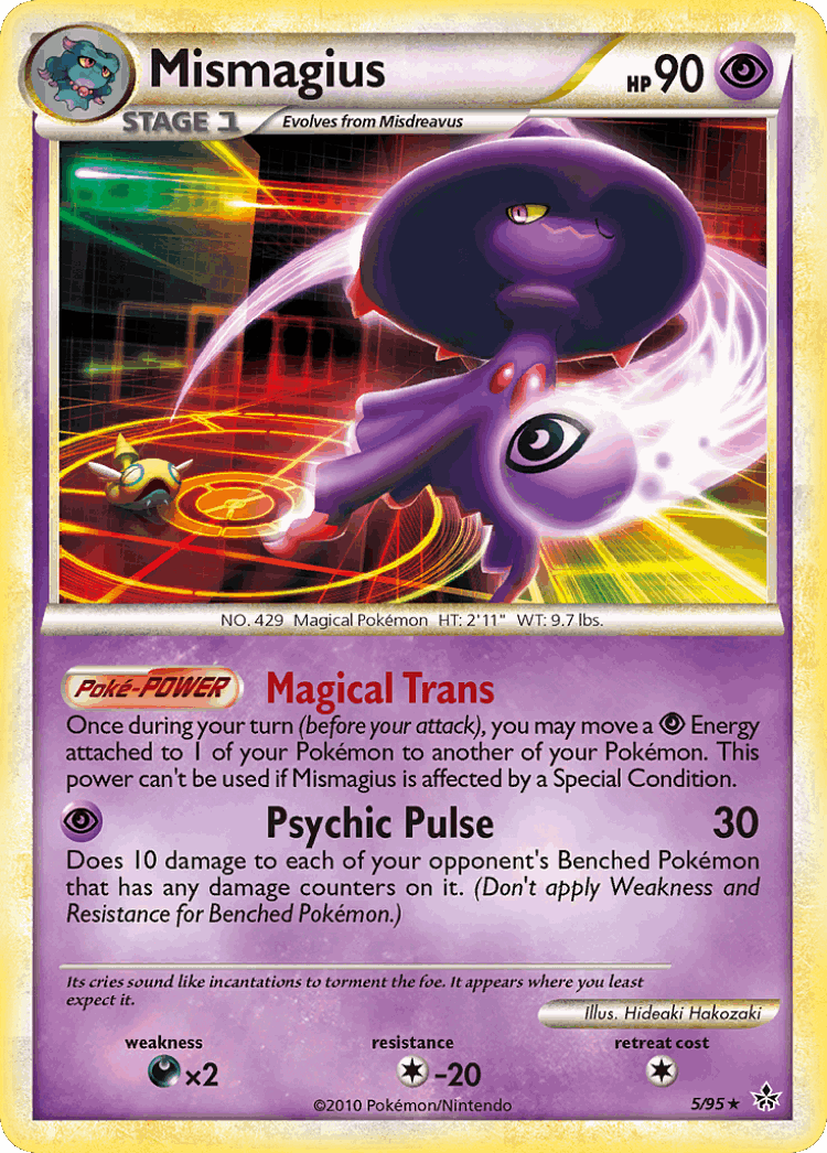Mismagius #5 from HS—Unleashed - Rare Holo - Illustrated by Hideaki Hakozaki