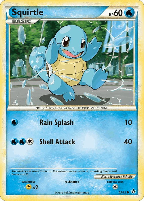 Squirtle 63, HS—Unleashed
