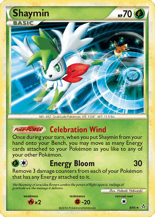 Shaymin Pokémon TCG card art