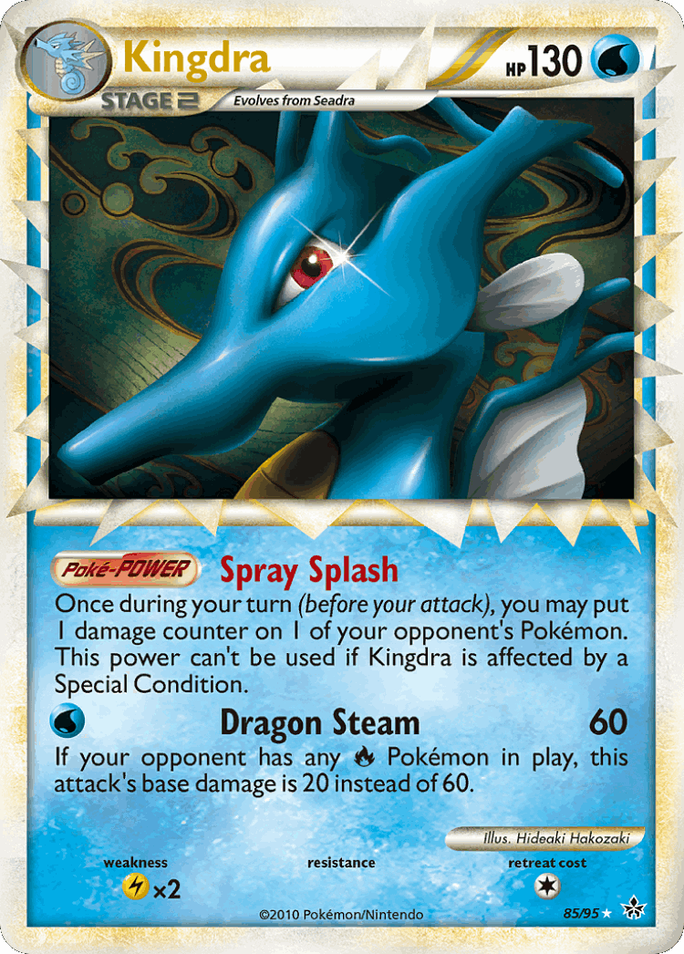 Kingdra #85 from HS—Unleashed - Rare Prime - Illustrated by Hideaki Hakozaki