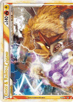 Entei & Raikou LEGEND Pokémon TCG card art