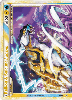 Raikou & Suicune LEGEND Pokémon TCG card art