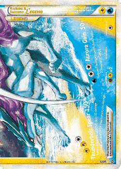 Raikou & Suicune LEGEND Pokémon TCG card art
