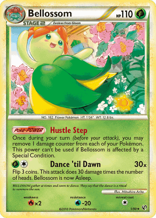 Bellossom Pokémon TCG card art