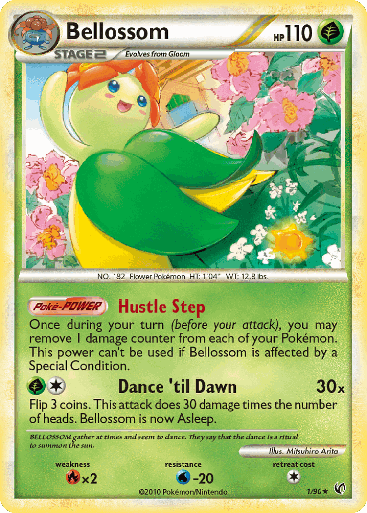 Bellossom #1 from HS—Undaunted - Rare Holo - Illustrated by Mitsuhiro Arita
