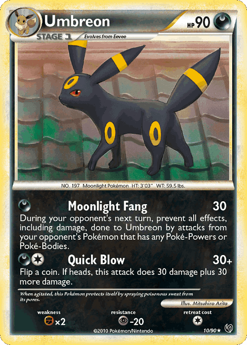 Umbreon Pokémon TCG card art