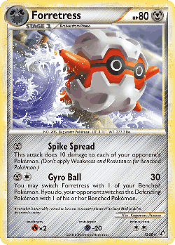 Forretress Pokémon TCG card art