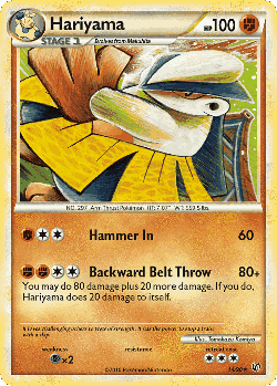 Hariyama Pokémon TCG card art