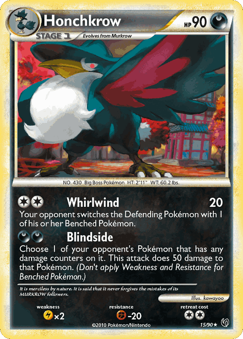 Honchkrow Pokémon TCG card art