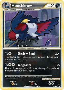 Honchkrow Pokémon TCG card art