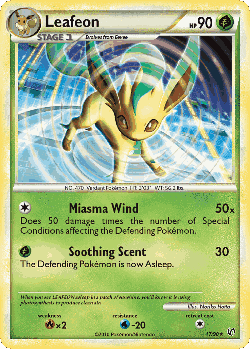 Leafeon Pokémon TCG card art