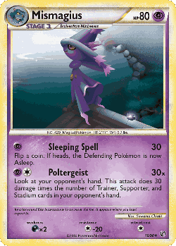 Mismagius Pokémon TCG card art