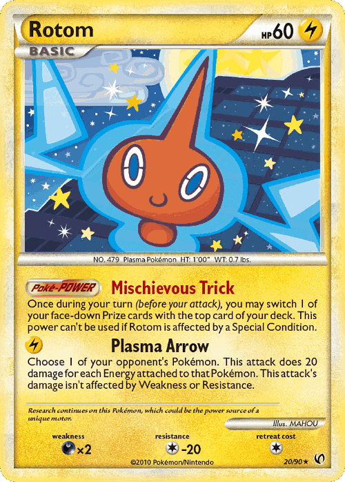 Rotom Pokémon TCG card art