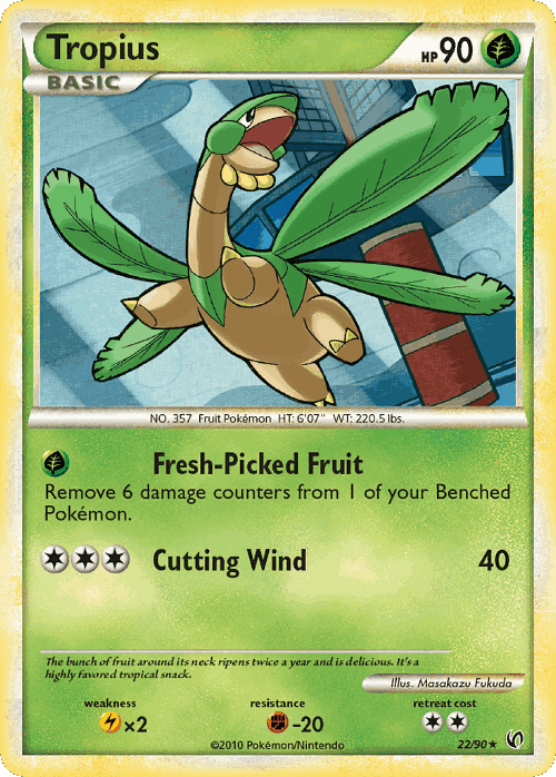 Tropius Pokémon TCG card art