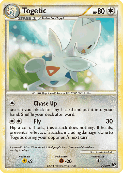 Togetic #39 from HS—Undaunted - Uncommon - Illustrated by Atsuko Nishida