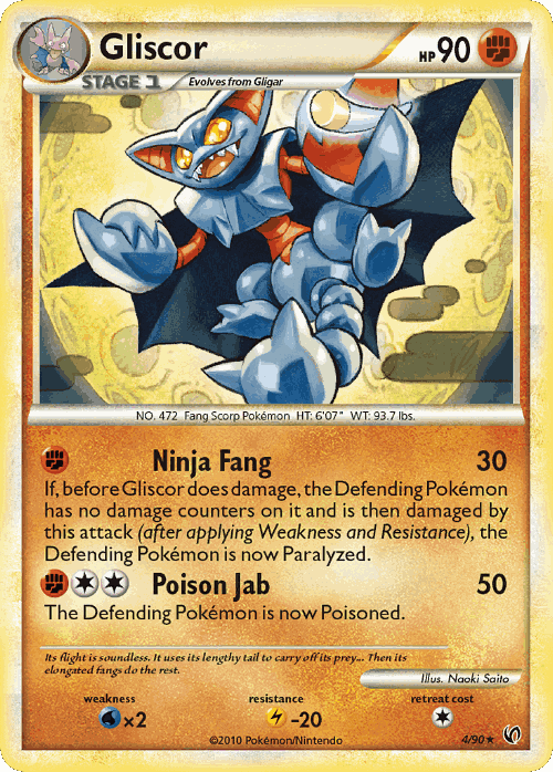 Gliscor Pokémon TCG card art