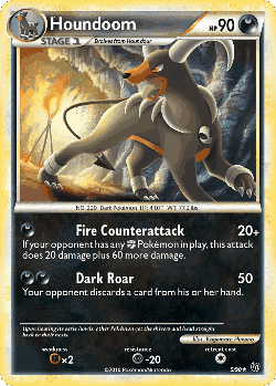Houndoom Pokémon TCG card art