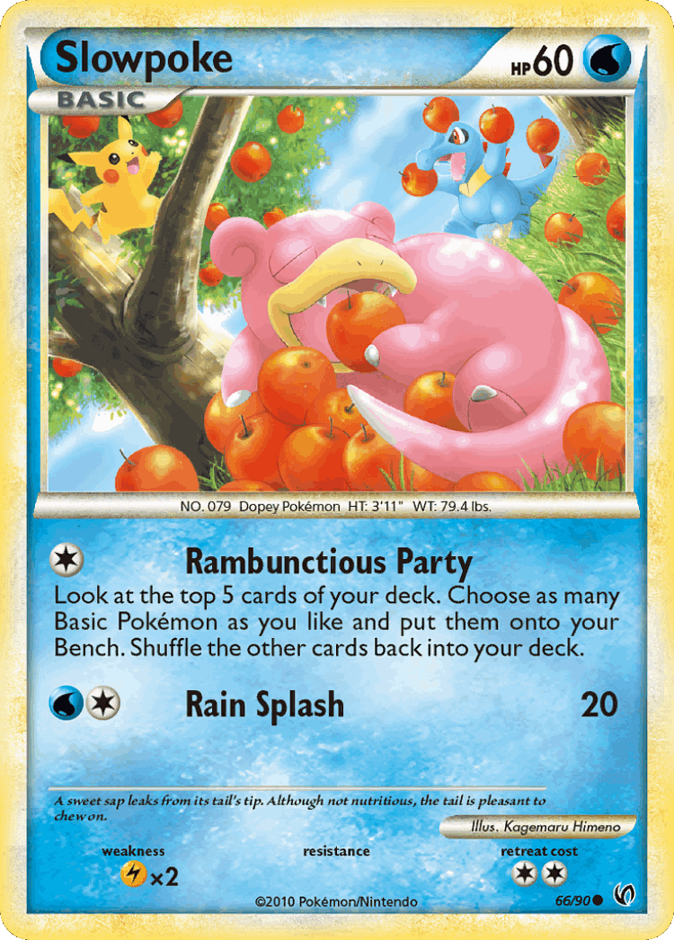 Slowpoke #66 from HS—Undaunted - Common - Illustrated by Kagemaru Himeno