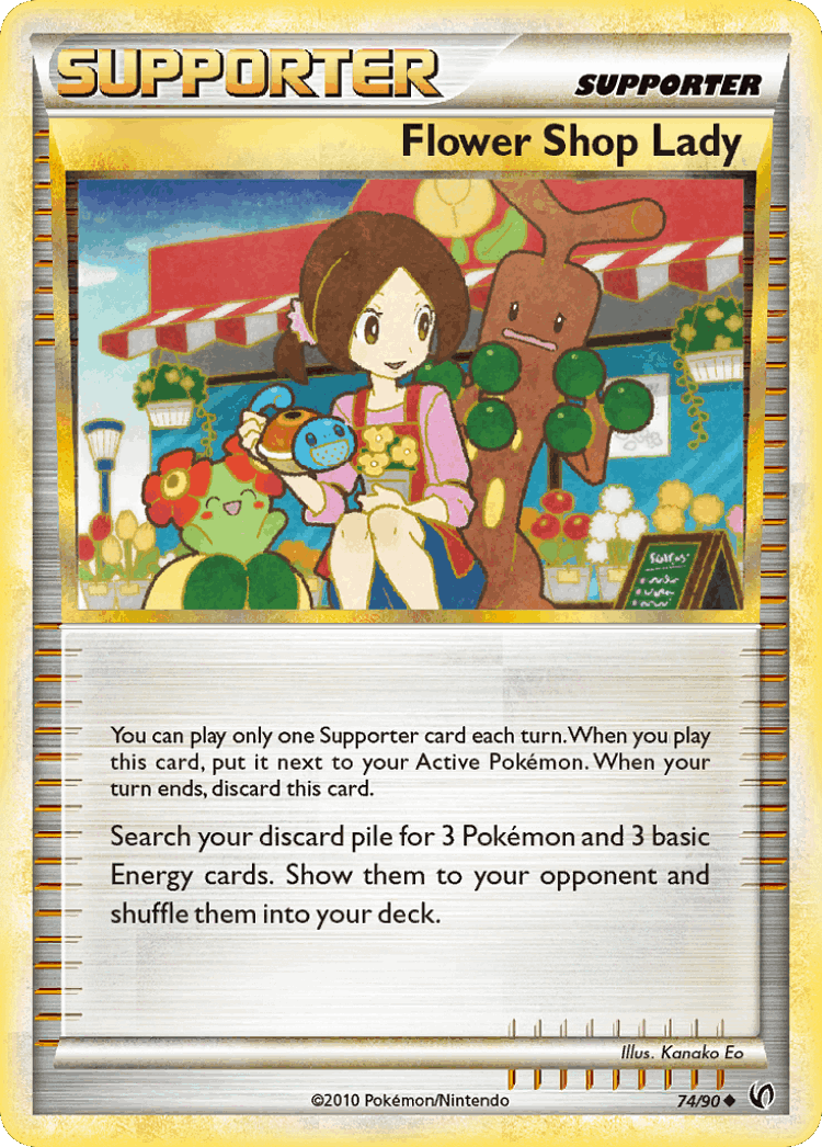 Flower Shop Lady #74 from HS—Undaunted - Uncommon - Illustrated by Kanako Eo