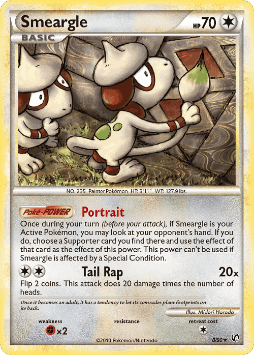 Smeargle Pokémon TCG card art