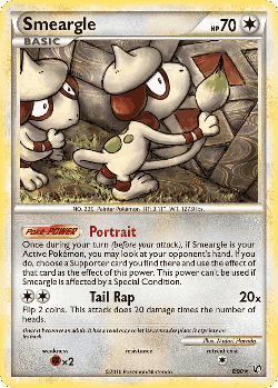 Smeargle Pokémon TCG card art