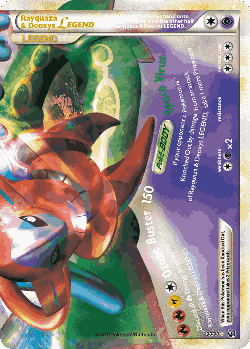 Rayquaza & Deoxys LEGEND Pokémon TCG card art
