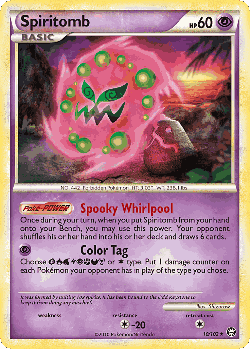 Spiritomb Pokémon TCG card art