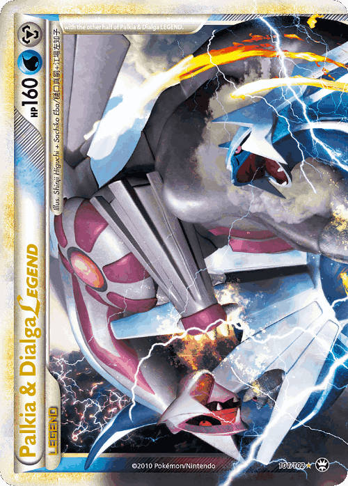 Palkia & Dialga LEGEND card art