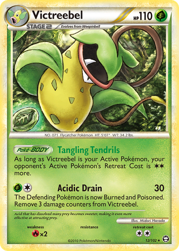 Victreebel Pokémon TCG card art