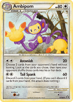 Ambipom Pokémon TCG card art